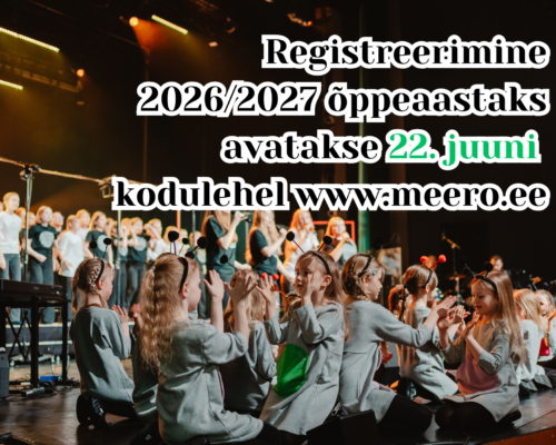 2026/2027 õa registreerimine algab 22. juuni
