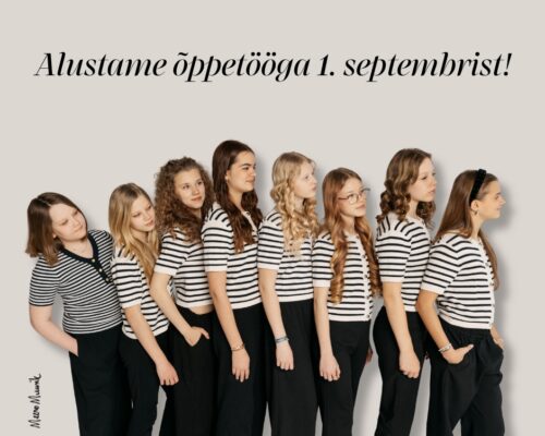 Õppetöö algus 1. septembrist